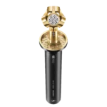 Sennheiser AMBEO VR Mic ambisonic 3D audio microphone shown from side angle with capsule detail