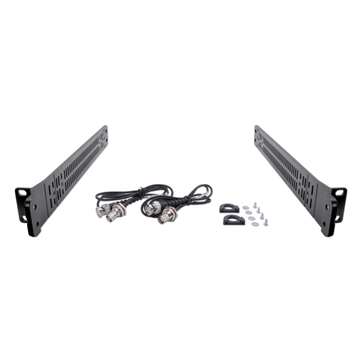 Sennheiser antenna front mount kit with professional rack mounting hardware and connectors