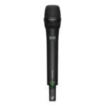 Sennheiser AVX ME2/835 wireless lavalier and vocal microphone combo set detail showing connector and controls