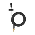 Sennheiser AVX-ME2 wireless lavalier microphone capsule and clip attachment detail view