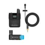 Sennheiser AVX-ME2 SET wireless lavalier microphone system with transmitter and receiver components