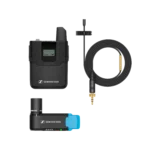 Sennheiser AVX-MKE2 wireless lavalier microphone system with transmitter and receiver components