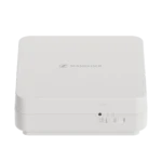 Sennheiser AWM UHF active directional wall-mount antenna with mounting bracket and connectors