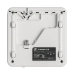 Sennheiser AWM UHF active directional wall-mount antenna with mounting bracket and connector detail