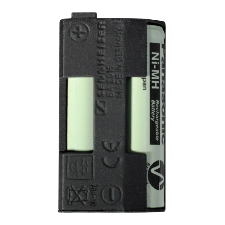 Sennheiser BA 2015 rechargeable battery pack with charging contacts and status indicators