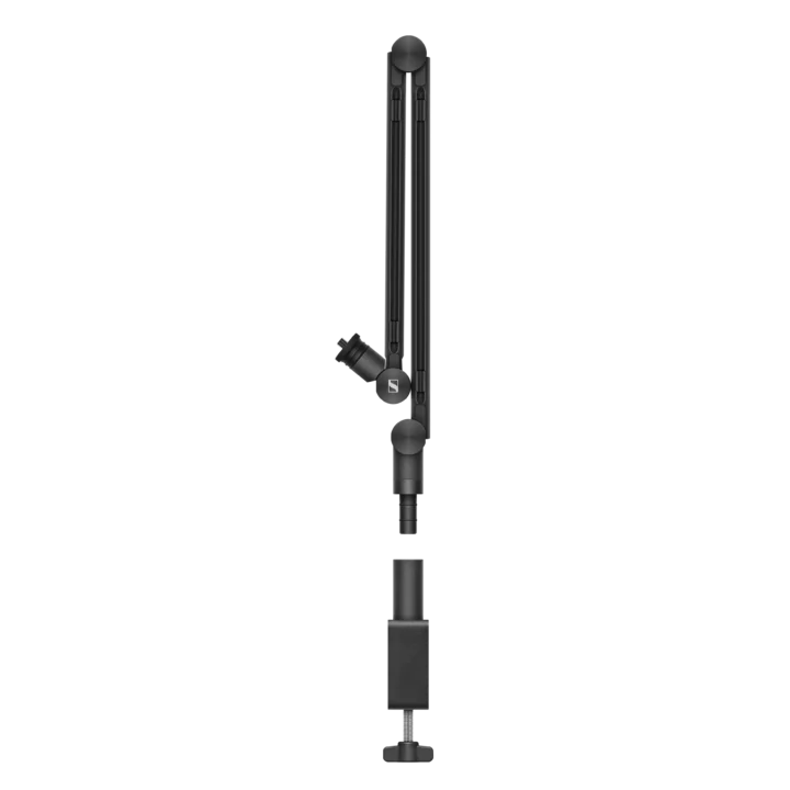 Sennheiser boom arm with 3-point self-locking mechanism and adjustable positioning