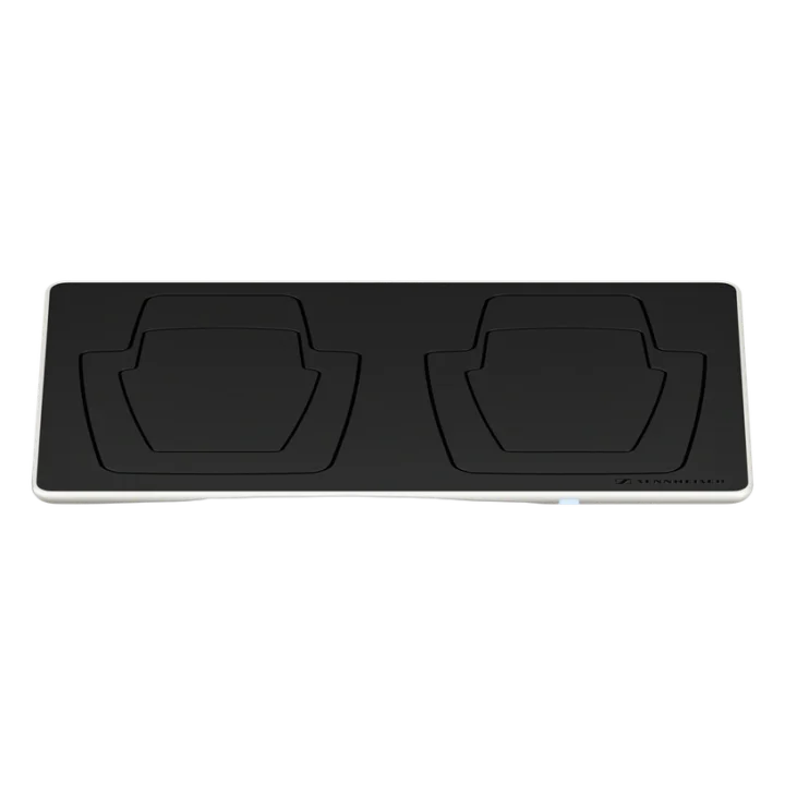 Sennheiser CHG 2W wireless Qi charging base with dual charging pads and LED indicators