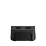 Sennheiser CHG 70N-C two-bay networked charger showing top panel with charging contacts and status indicators