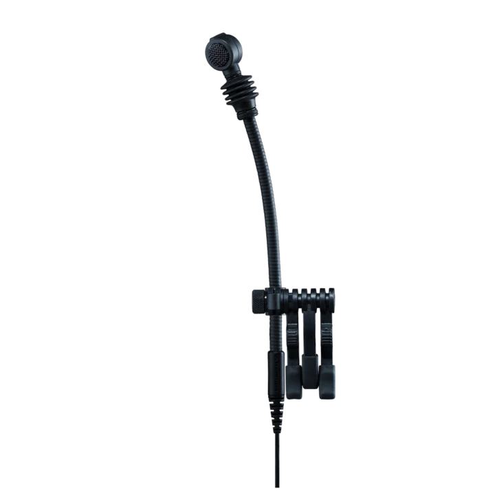 Sennheiser e 608 supercardioid dynamic instrument microphone with black finish and mesh grille