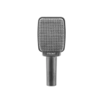 Sennheiser e 609 Silver supercardioid dynamic instrument microphone front view with silver finish