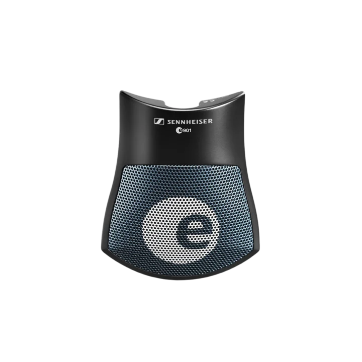Sennheiser e 901 half-cardioid boundary layer condenser microphone with mounting base and XLR connector