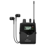 Sennheiser EK IEM G4-G wireless IEM receiver rear panel showing antenna connections and audio outputs