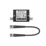 Sennheiser EW-D AB active antenna booster rear panel with XLR connectors and power input