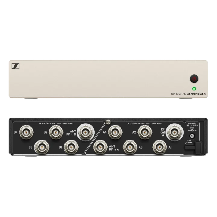 Sennheiser EW-D ASA CN/ANZ antenna splitter amplifier with front panel controls and connectors