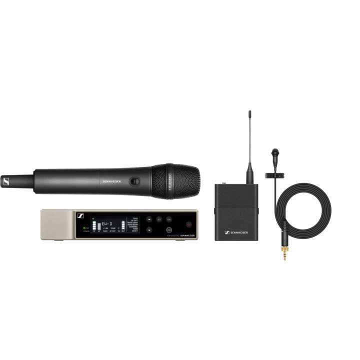 Sennheiser EW-D ME2/835-S digital wireless microphone system with bodypack transmitter and handheld microphone