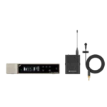 Sennheiser EW-D ME2 digital wireless lavalier microphone set with receiver and transmitter components