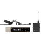 Sennheiser EW-D ME3 digital wireless headmic set with bodypack transmitter and headworn microphone