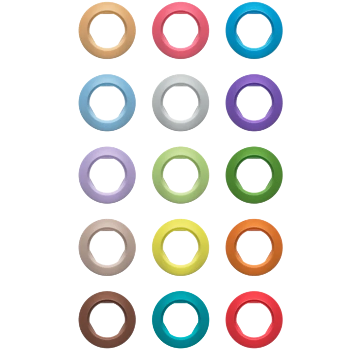 Sennheiser EW-D SK color coding set with multiple colored identification bands for wireless microphone systems