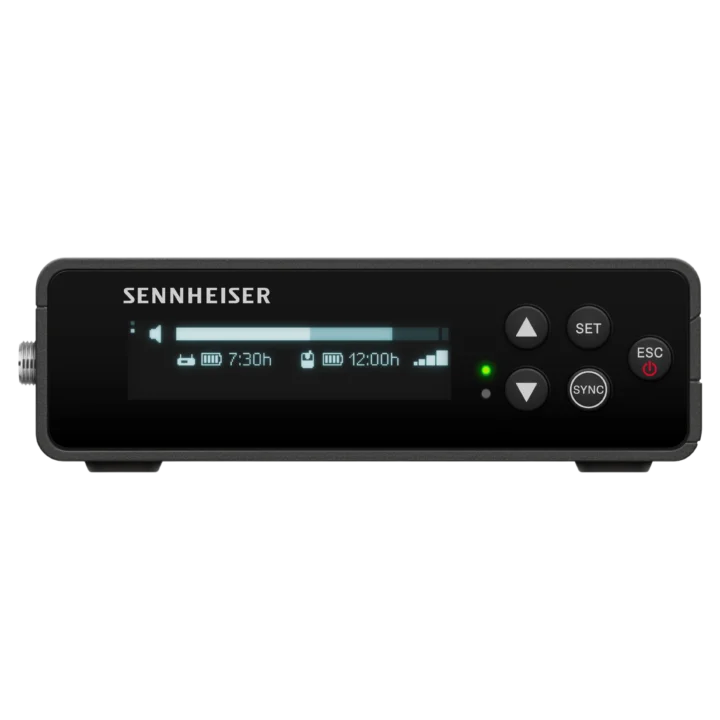 Sennheiser EW-DP 835 SET digital wireless handheld microphone capsule and transmitter detail view