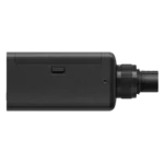 Sennheiser EW-DP SKP Q1-6 digital plug-on transmitter showing control interface and connection details