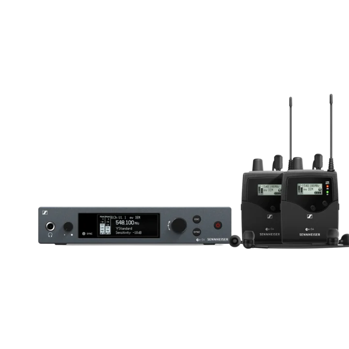 Sennheiser EW IEM G4-TWIN-A1 dual wireless in-ear monitor system with bodypack transmitters and earpieces