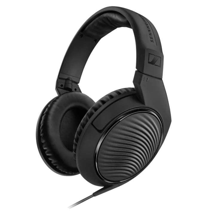 Sennheiser HD 200 PRO closed-back studio headphones with black ear cups and padded headband