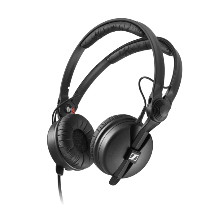 Sennheiser HD 25 PLUS professional DJ headphones with closed-back design and adjustable headband