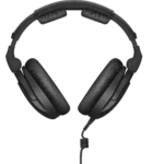 Sennheiser HD 300 PRO closed-back broadcast headphones showing detailed control panel and adjustment mechanisms