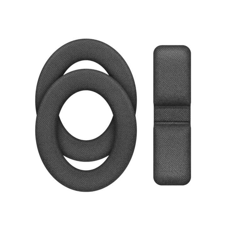 Sennheiser HD 490 PRO mixing pad set headphones with replacement ear pads displayed