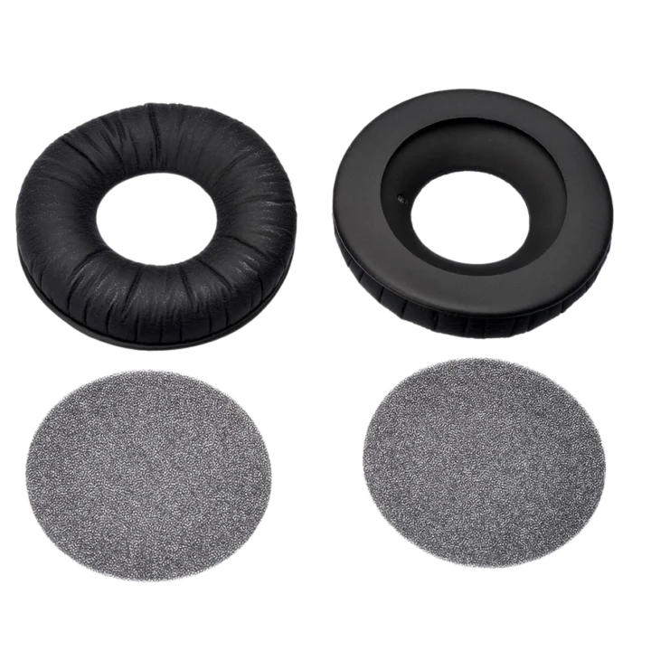 Sennheiser HD 25 black replacement ear pads with cushioning detail