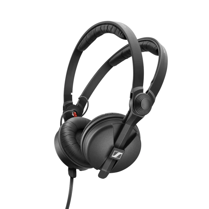 Sennheiser HD 25 professional DJ headphones with closed-back design and adjustable headband