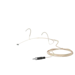 Sennheiser HEADMIC 4 cardioid headset microphone in beige with adjustable boom arm and connector