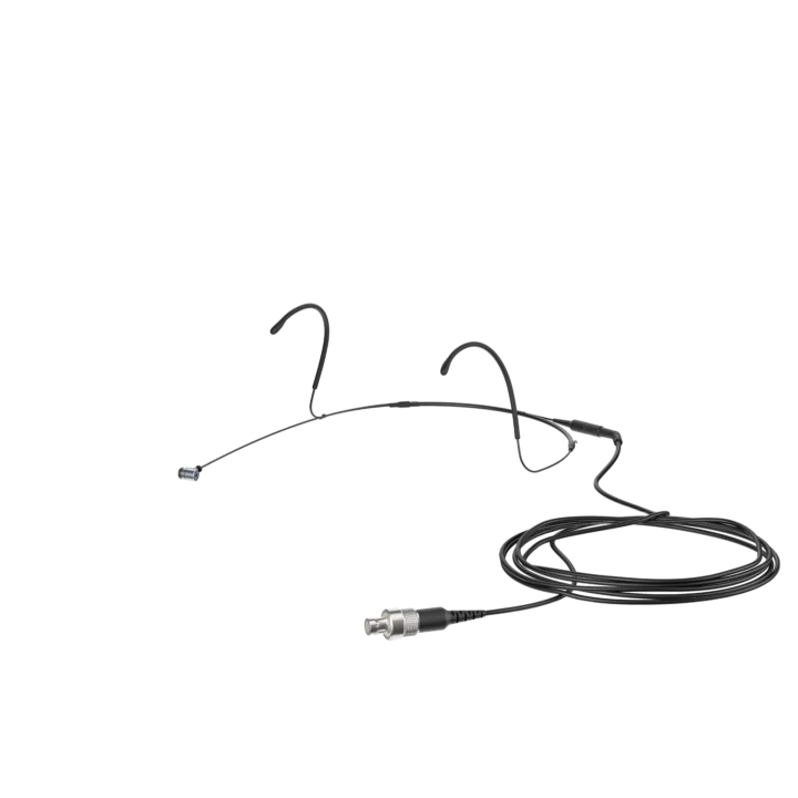 Sennheiser HEADMIC 4 cardioid headset microphone with black finish and 3-pin connector