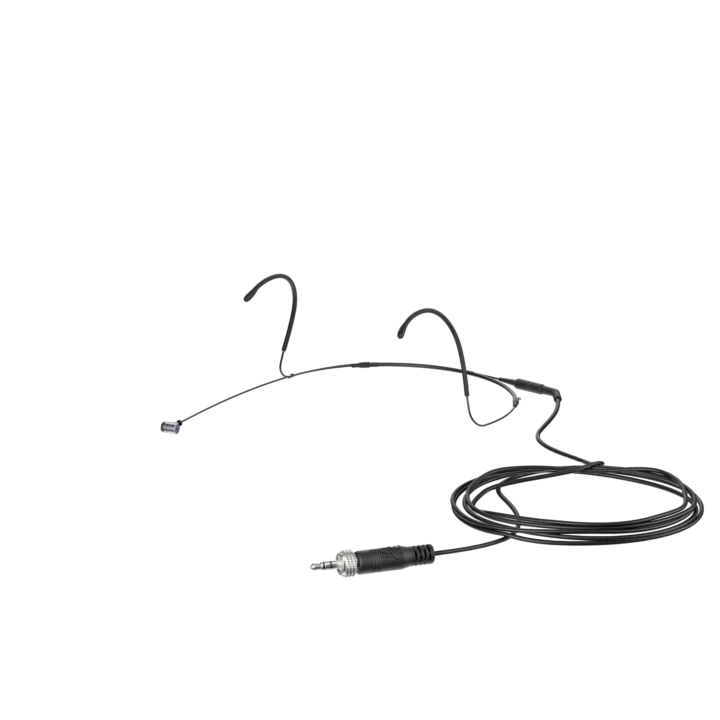 Sennheiser HEADMIC 4 black cardioid headset microphone with boom arm and connector