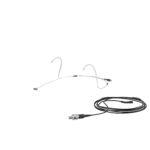 Sennheiser HEADMIC 4 silver cardioid headset microphone shown from side profile with boom arm extended