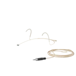 Sennheiser HEADMIC 4 beige cardioid headset microphone shown from side profile angle