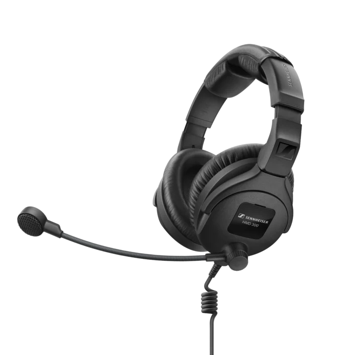Sennheiser HMD 300 X3K1 professional broadcast headset with XLR-3 cable connector