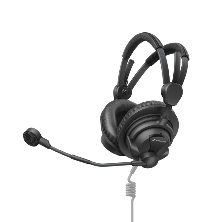 Sennheiser HMD 27 closed circumaural broadcast headset with padded ear cups and adjustable headband