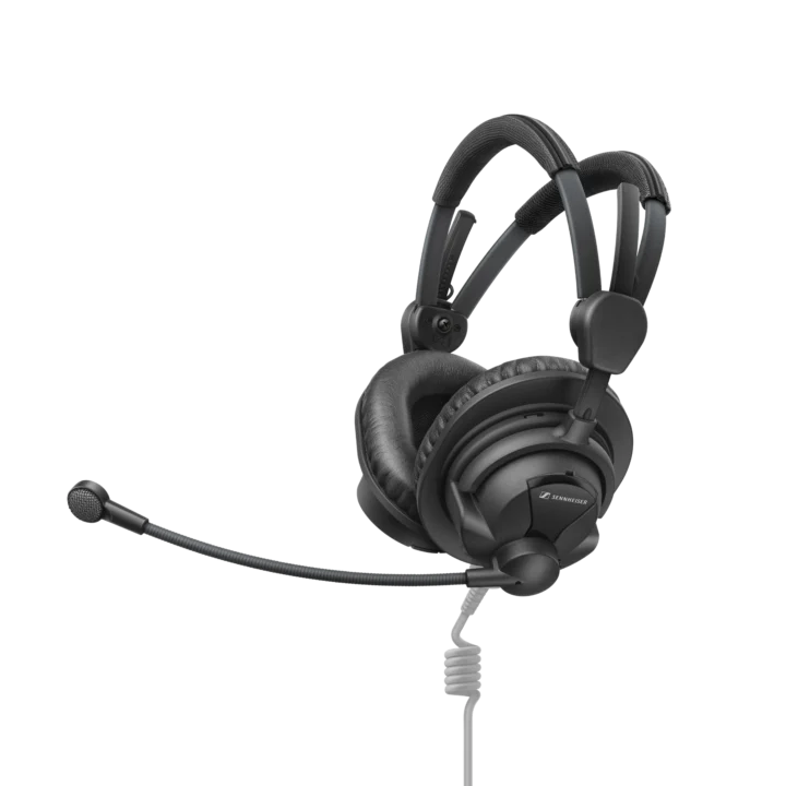 Sennheiser HME 27 closed circumaural broadcast headset with integrated condenser microphone boom