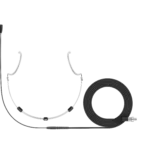 Sennheiser HSP Essential omnidirectional headset microphone with black finish and 3-pin connector