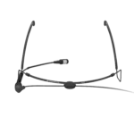 Sennheiser HSP 4 cardioid headset microphone showing side profile and boom arm positioning
