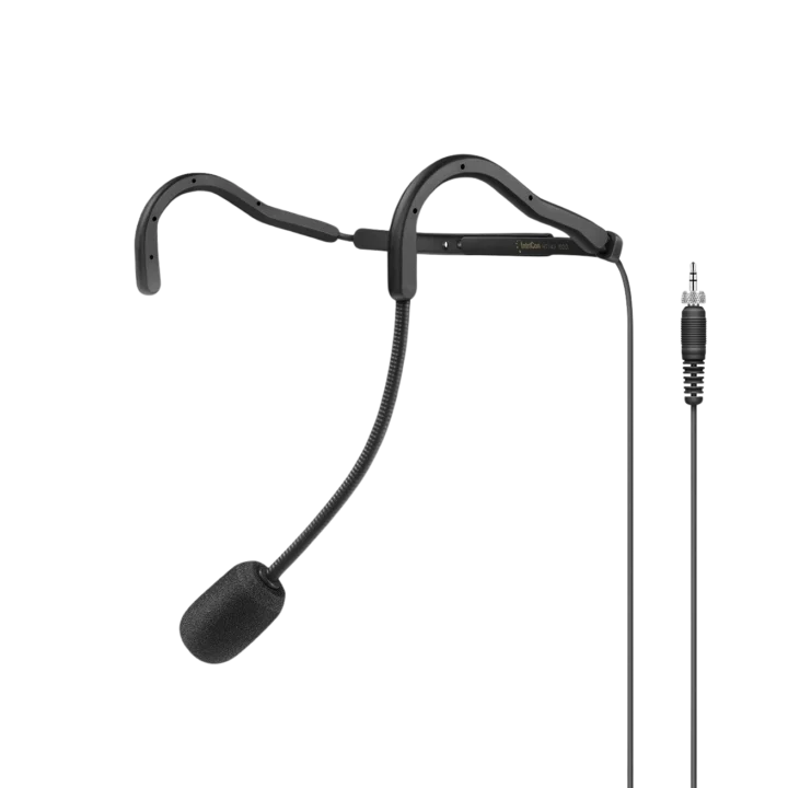 Sennheiser HT 747 black fitness headset with flexible boom microphone and ear loop design