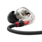 Sennheiser IE 100 PRO clear in-ear monitor showing driver and acoustic design detail