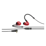 Sennheiser IE 100 PRO red in-ear monitor earpieces with cable and connector