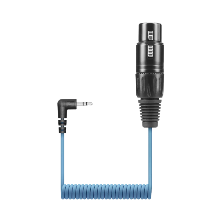 Sennheiser KA 600 XLR-3 to 3.5mm connector cable showing connector detail and cable construction