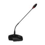 Sennheiser MAT 153 MEG 14-40-L-II lavalier microphone set shown from side profile angle