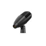 Sennheiser MD 421 KOMPAKT cardioid dynamic microphone shown from side profile angle