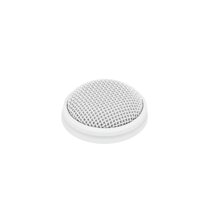 Sennheiser MEB 102 W white omnidirectional boundary microphone with capsule and mounting base