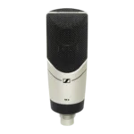 Sennheiser MK 8 multi-pattern condenser microphone with capsule and mounting hardware visible