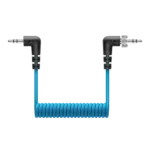 Sennheiser MKE 200 directional camera microphone shown from side angle with mounting bracket